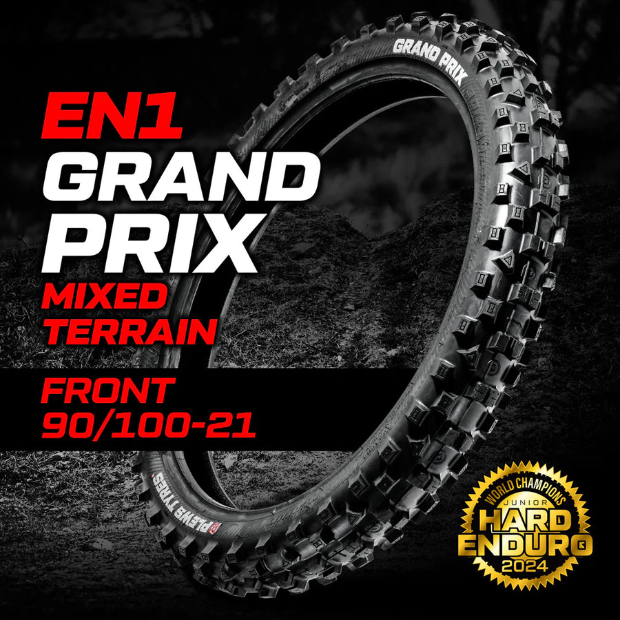 Llanta Plews Tyres EN1 Grand Prix 90/100-21 Delantera Enduro | FIM Compliant